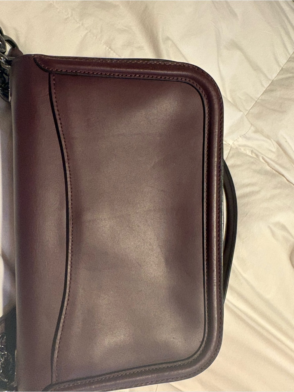 Coach Turnlock Swagger Shoulder/crossbody Bag in Plum - Picture 6 of 10